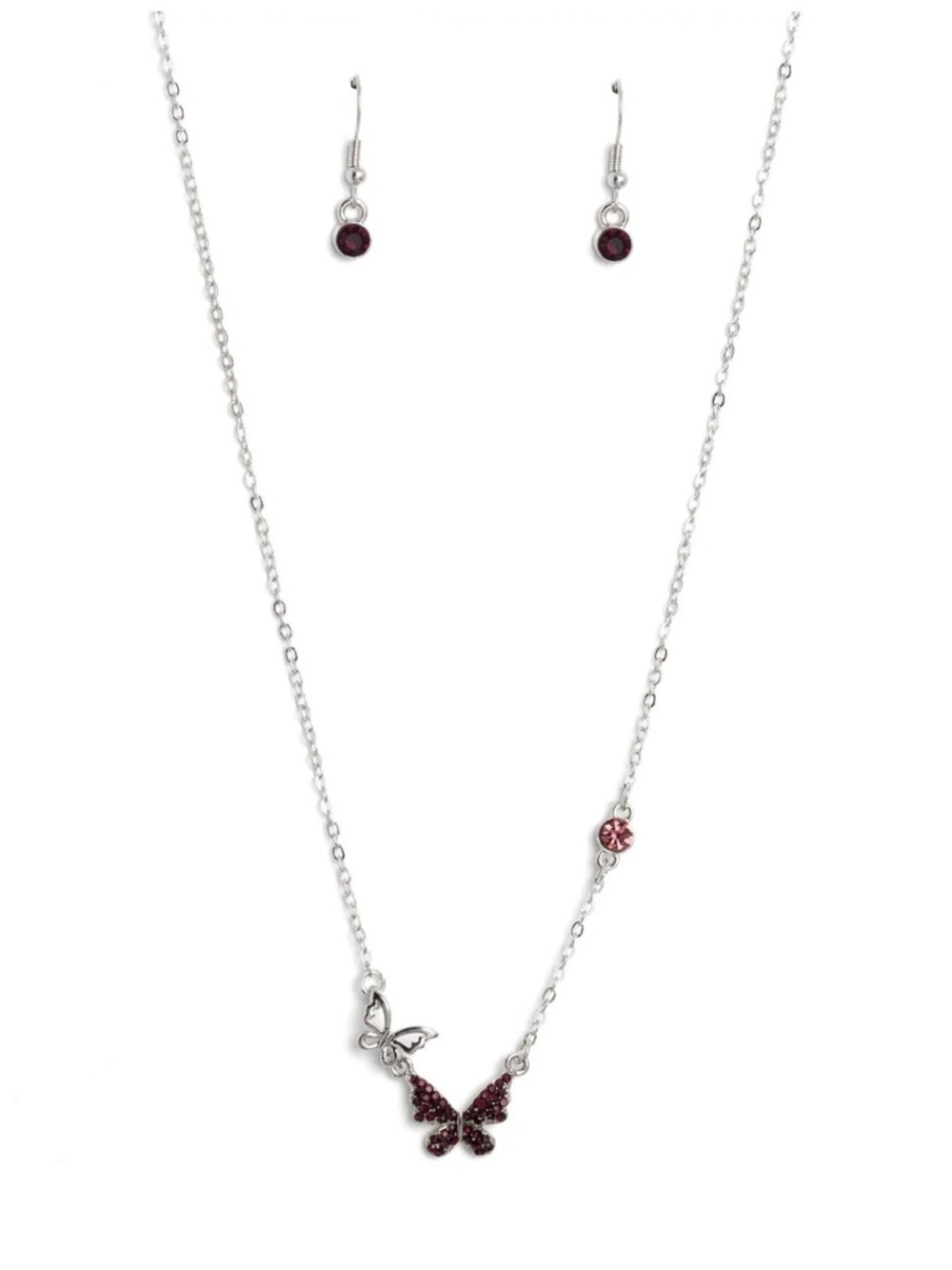 Can't BUTTERFLY Me Love - black Necklace-Paparazzi